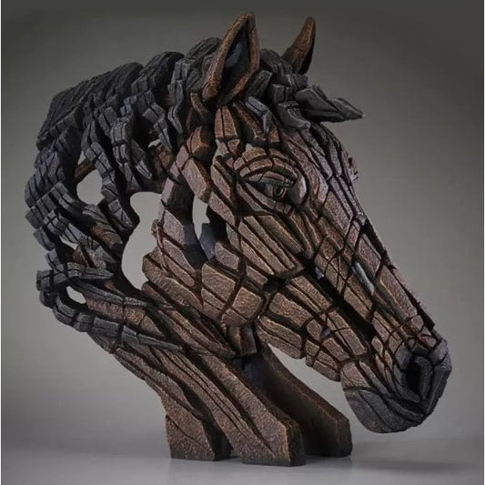 Edge Sculpture Horse Bust - Bay