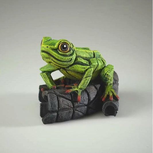 Edge Sculpture African Frog (Green)