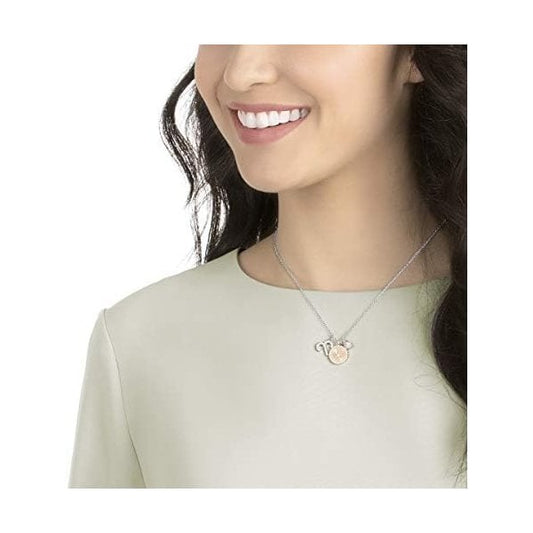 Zodiac Pendant, Aries, Pink, Rhodium