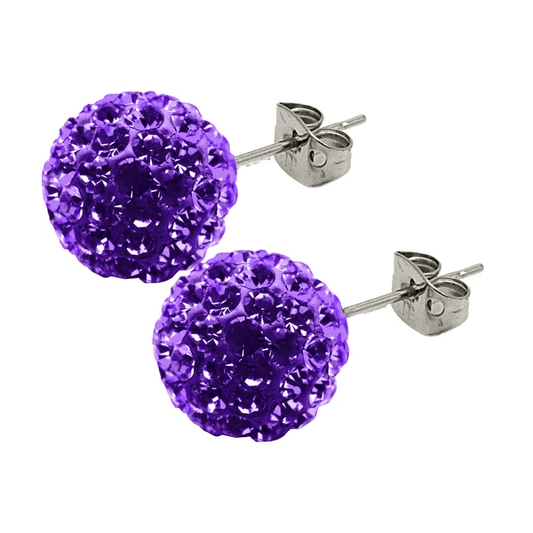 Tresor Paris Earrings Candeur Violet 6mm