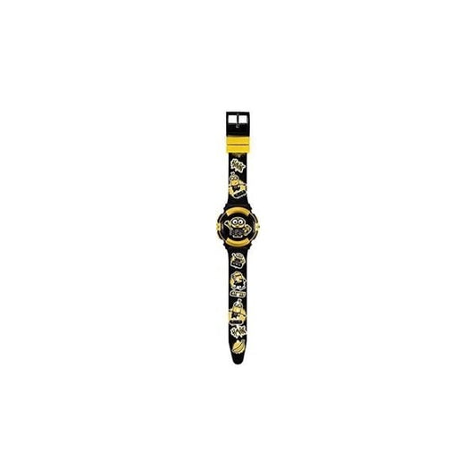Minions Boys Digital Quartz Watch Silicone Bob Flashing Torch Gift Set