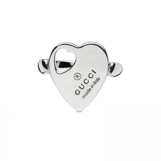 Trademark Sterling Silver Heart Motif Ring