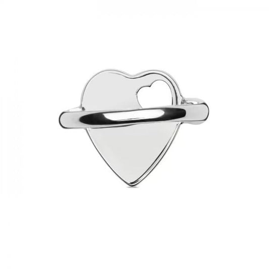 Trademark Sterling Silver Heart Motif Ring