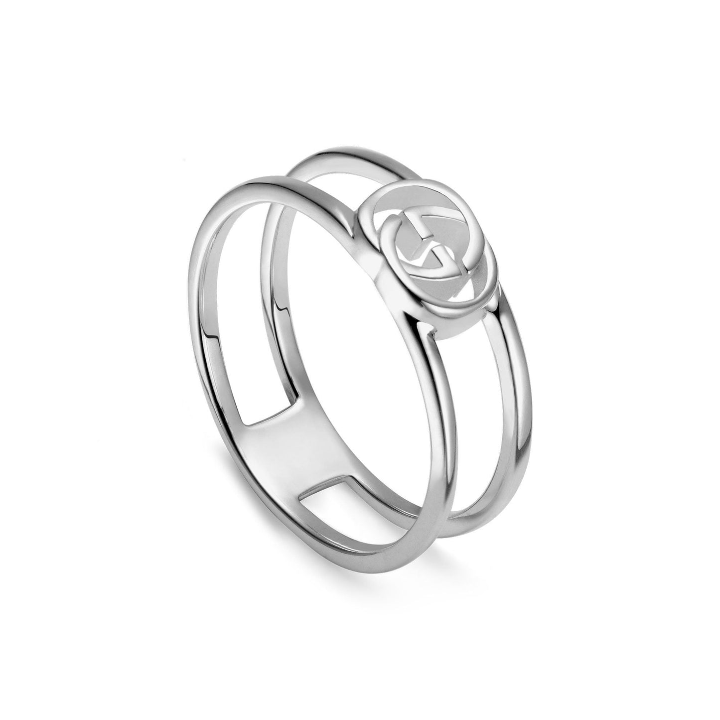 Silver Interlocking G 6mm Ring