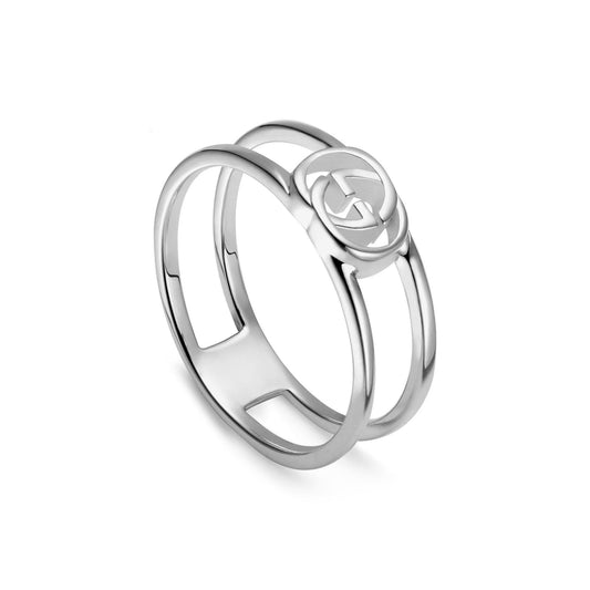 Silver Interlocking G 6mm Ring