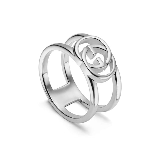 Interlocking Sterling Silver 9mm Ring