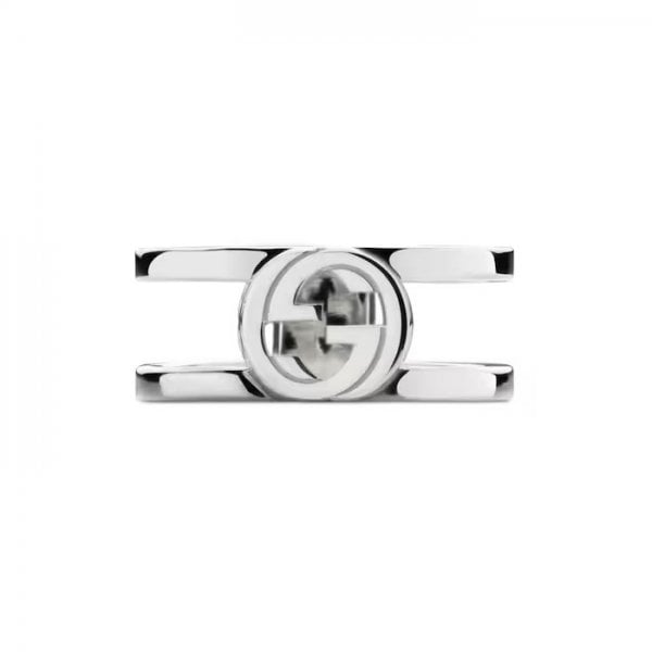 Interlocking Sterling Silver 9mm Ring