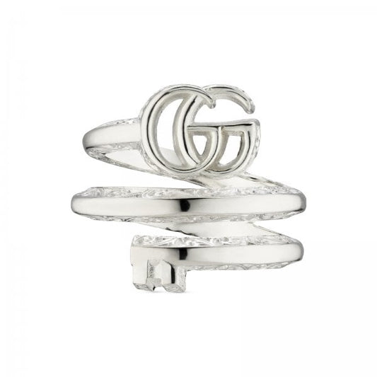 Sterling Silver GG Marmont Double Ring