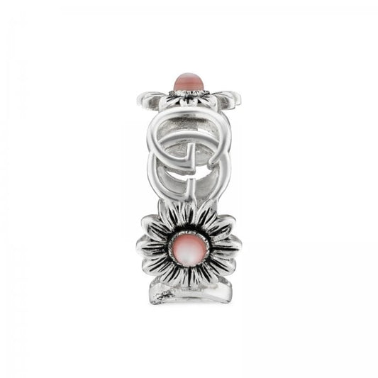 GG Marmont Sterling Silver Floral Ring SIZE 12