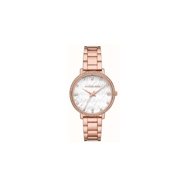 Pyper Three-Hand Rose Gold-Tone Alloy Ladies Watch