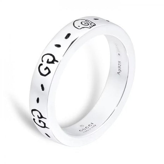 Silver Ghost 4mm Ring