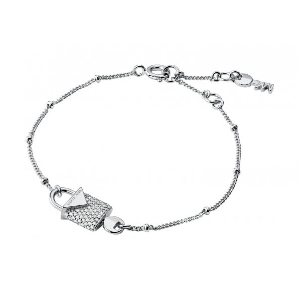 Sterling Silver Padlock Bracelet