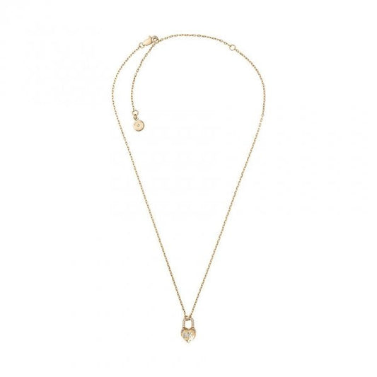 MK Logo Heart Necklace