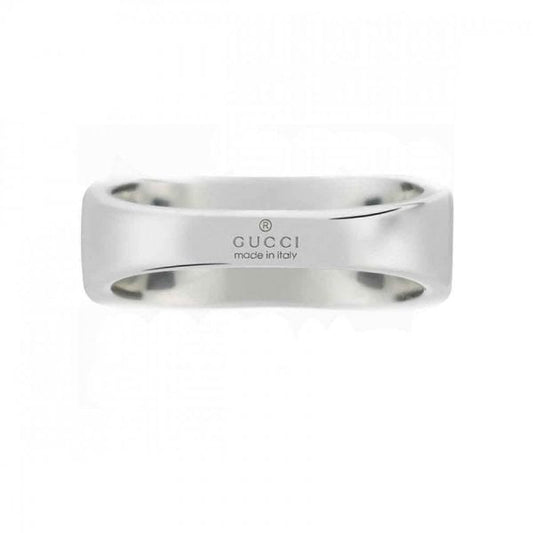 Tag Interlocking G Sterling Silver Ring 7.5mm