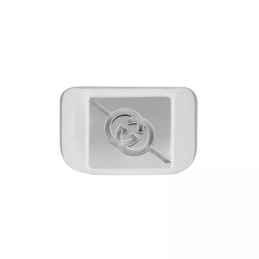 Tag Sterling Silver with Interlocking Logo Signet 19mm Ring