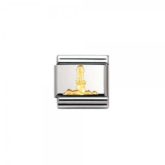Classic Gold Faro Lighthouse Charm