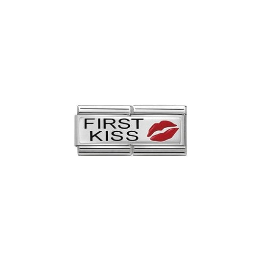 Silver Double Link First Kiss Charm