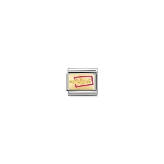 Classic Gold Love Stamp Charm