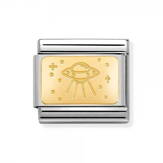 Gold UFO Charm