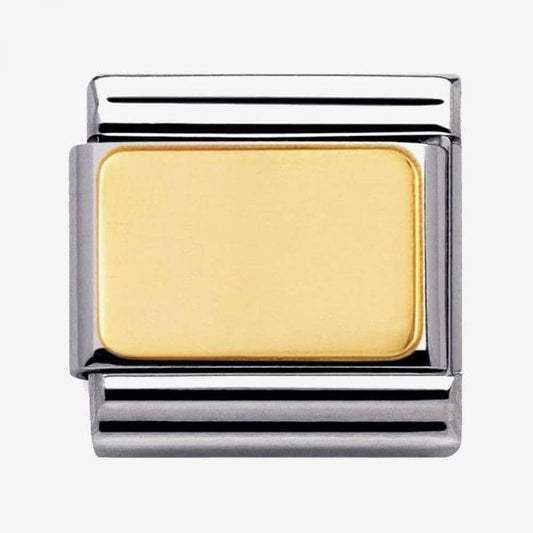 Engravable Gold Plate Charm