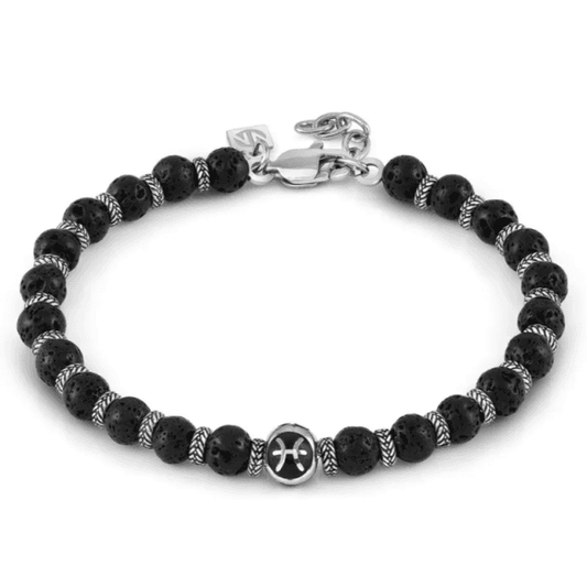 Instinct Stainless Steel Pisces Zodiac Bracelet