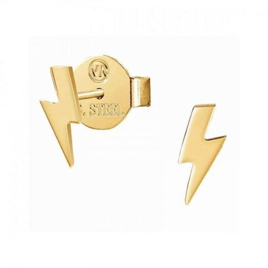 STARDUST Gold Plated Lightening Bolt Earrings