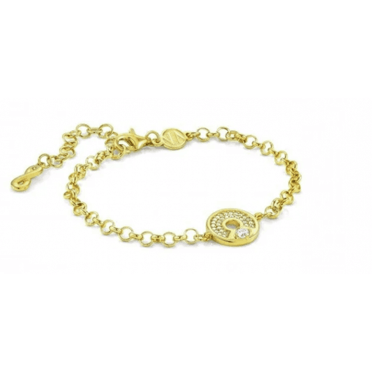 Sentimental CZ Infinity Bracelet - Gold