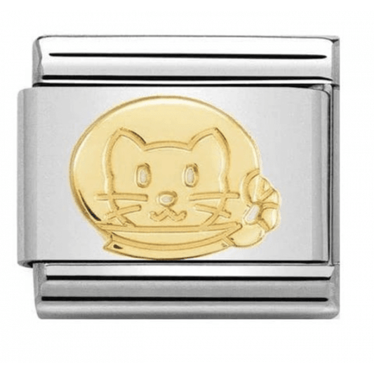 Astronaut Cat Gold Charm