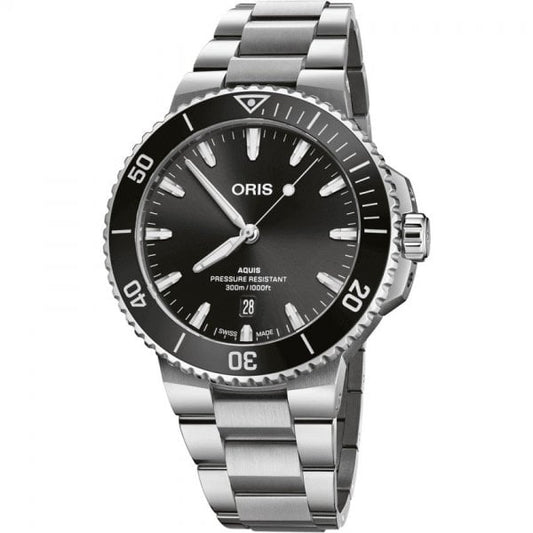 Men's Grey Dial Aquis Date 43.5mm Watch