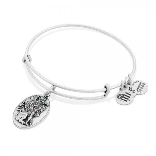 Sphinx Silver Charm Bangle