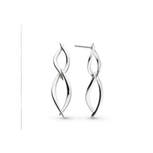 Entwine Twine Twist Duo Link Drop Earrings