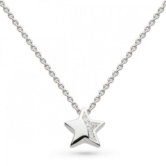 Miniature Sparkle Zirconia Star 17" Necklace