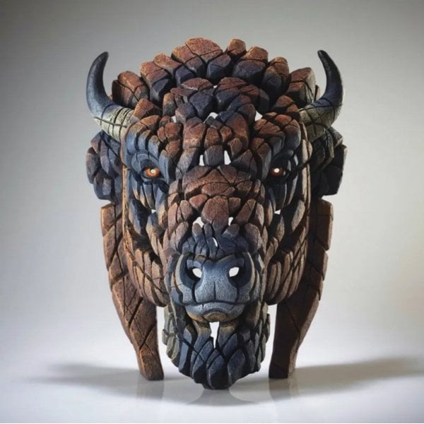 North American Buffalo / Bison Bust (Brown)