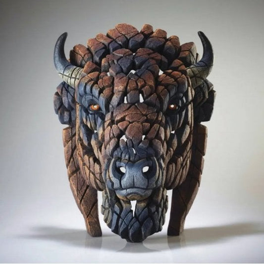 North American Buffalo / Bison Bust (Brown)
