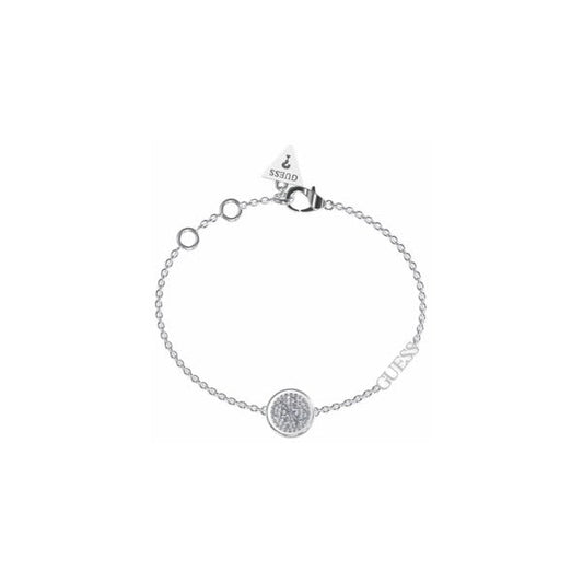 Dreaming Pave Logo Coin Bracelet Silver