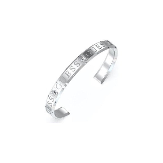 Silver Crystal Logo Bangle