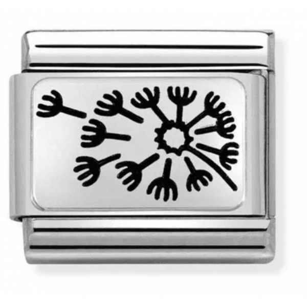 Classic Silver Dandelion Charm