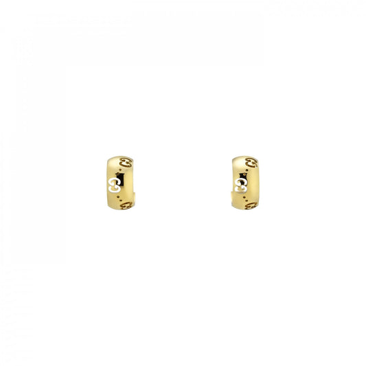 Gucci Icon Earrings 6mm Yellow Gold