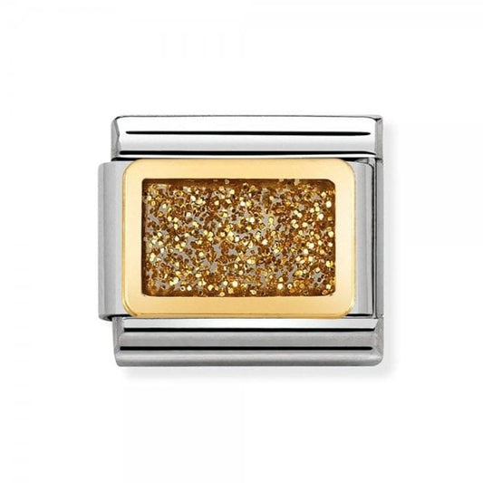 Gold Elegance Glitter Charm