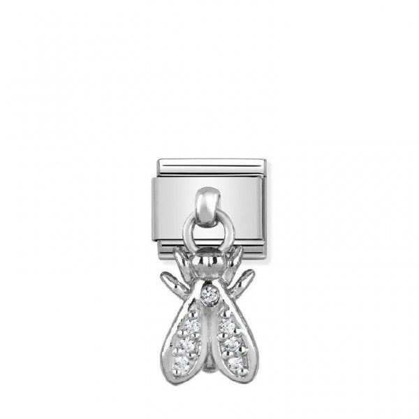 Silver Hanging Fly Charm