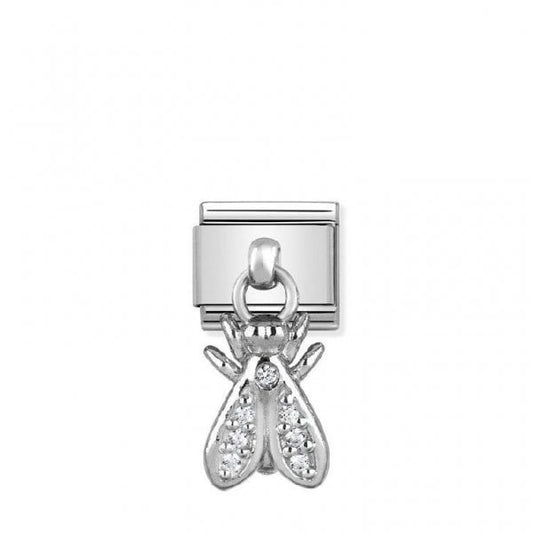 Silver Hanging Fly Charm