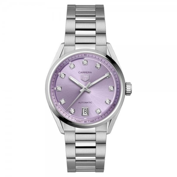 Ladies Carrera Date 36mm Diamond Automatic Watch