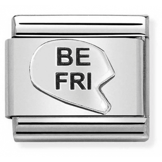 CLASSIC Silvershine 'BE-FRI' Heart Charm