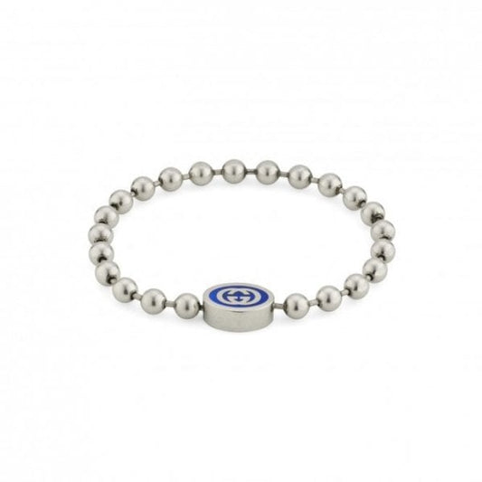 Boule Bracelet Blue Enamel Size 18