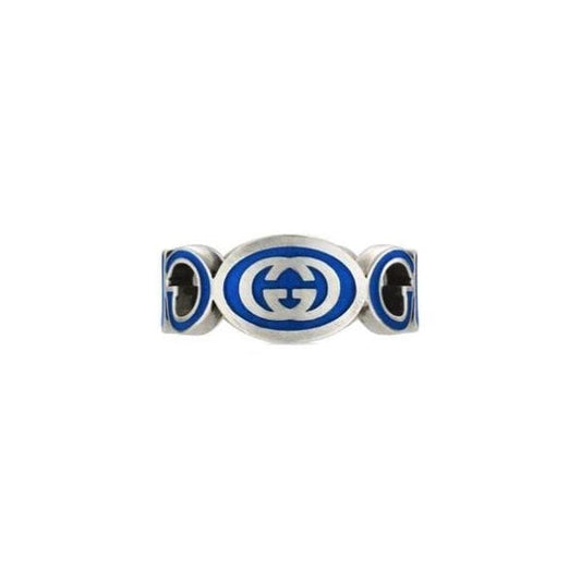 Gucci Interlocking Ring 9mm - Size 20