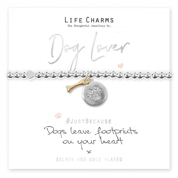 Dogs Leave Footprints On Your Heart Bracelet
