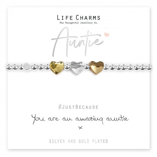 Amazing Aunty Hearts Bracelet