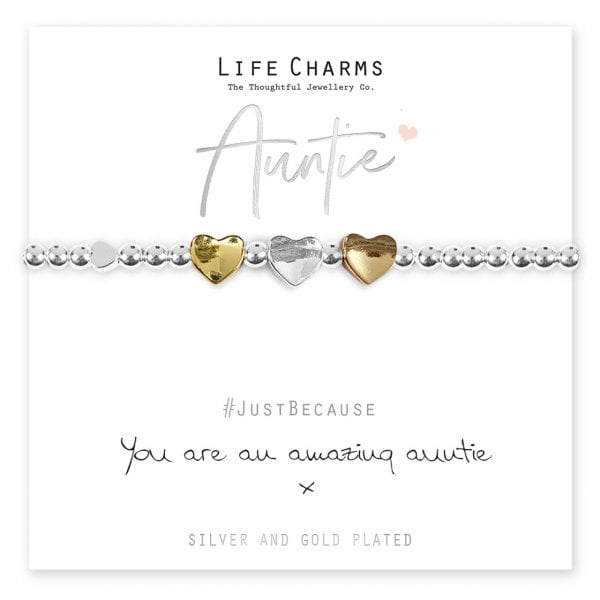 Amazing Aunty Hearts Bracelet