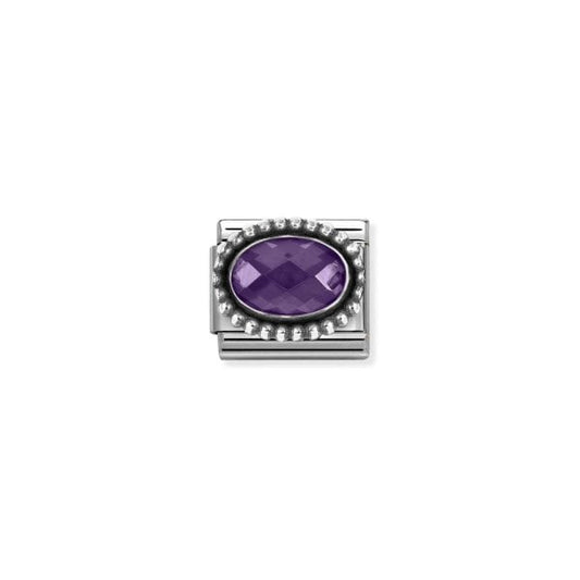 Nomination Link Purple Bead Stone