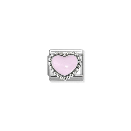 Pastel pink raised heart